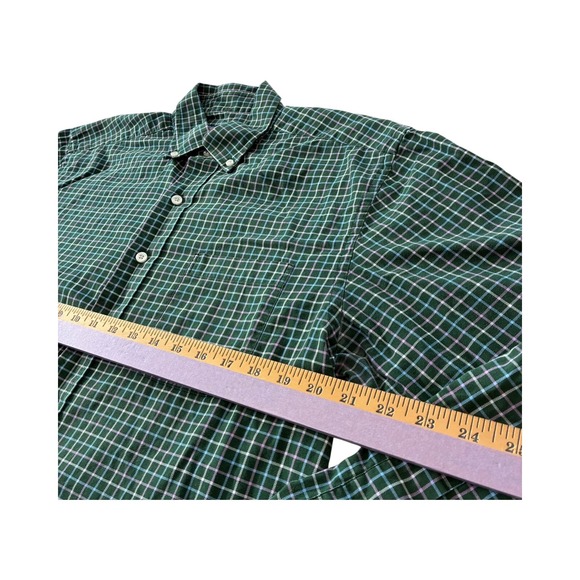 Vineyard Vines Murray Shirt Mens Medium Green Plaid Button Down Long Sleeve - Picture 8 of 9